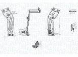 MAGNETI MARELLI Wischergestänge 085570712010 vorne für Fiat