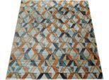 Teppich PACO HOME "Jazz 701", bunt (mehrfarbig), B:120cm H:14mm L:170cm, Polypropylen (PP), Teppiche, Teppich, Kurzflor, modernes geometrisches Design und Used-Look
