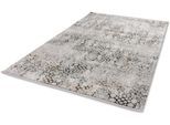 Teppich ASTRA "Gravina 231", grau (anthrazit), B:240cm H:8mm L:290cm, Kunstfaser, Viskose, Teppiche, Teppich, seidiger Schimmer durch Viskose, Hoch Tief Struktur, Wohnzimmer