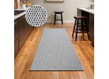 Teppich SANAT "Lora Plus, auch als Läufer", schwarz, B:60cm H:5mm L:110cm, Kunstfaser, Teppiche, Teppich, Kurzflor, uni, gekettelt, Wohnzimmer, Kinderzimmer