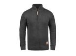 Strickjacke SOLID "Strickjacke SDPoul", Herren, Gr. M, grau (dar grau m), Obermaterial: 50% Baumwolle CO. 50% Polyacryl PAN., Strickjacken Strickjacke