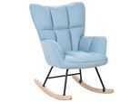 SCHAUKELSESSEL Stoff Blau Oulu