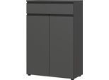 AKTENSCHRANK mit Schublade Soft-Close 81x120x40 cm Graphit