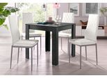 Essgruppe OTTO HOME, grau (schieferfarben, weiß), Sitzmöbel-Sets, Essgruppe, mit Tisch in schieferfarben, Breite 80 cm
