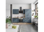 Küchenleerblock Easytouch High o. Geräte Blau