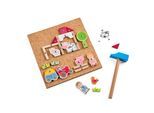 Spiel HABA "Hammer-Nagel Bauernhof", bunt, Spiele, Kinder, Spiel