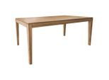 P & B Esstisch, Braun, Holz, Wildeiche, massiv, rechteckig, konisch, 90x75x140-225 cm, ausziehbar, Esszimmer, Tische, Esstische, Esstische ausziehbar