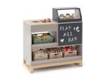 Musterkind Kaufladen Vinca, Natur, Hellgrau, Holz, 30x64x59 cm, unisex, EN 71, CE, FSC 100%, Spielzeug, Kinderspielzeug, Kaufladen & Zubehör