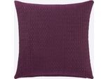 Kissenhülle Gr. 2, lila (malve), B:50cm L:50cm, Polyester, 100% Polyester, Kissenbezüge, Kissenhülle