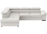 Ecksofa SIT & MORE "Viola", weiß (reinweiß), B:249cm H:73cm T:226cm, Sofas, Ecksofa, optional mit Bettfunktion