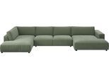 Wohnlandschaft MUSTERRING "MR LUCIA, das ultimative Raumwunder von Musterring", turtle, B:434cm H:81cm T:224cm, 100% Polyester, Sofas, Wohnlandschaft, Gigantische Fläche, erstklassige Kammerkissen & Luxus-Komfort