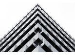 Acrylglasbild QUEENCE "Architektur 3D Illusion", grau (farbe bild(er): weiß,schwarz,grau), B:90cm H:60cm, Acrylglas, Bilder, Acrylglasbild, mit schwebender 3D Tiefenwirkung, dank der rahmenlosen Befestigung