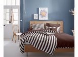 Wendebettwäsche OTTO HOME "Greta", braun (dunkelbraun), B/L: 200cm x 200cm, 1 Stk., 2 Stk., Renforcé, B/L: 80cm x 80cm, 3, Renforcé, Obermaterial: 100% Baumwolle, Bettwäsche, Wendebettwäsche, Bettwäsche mit Streifen in verschiedenen Qualitäten, ab 135x200 cm