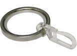 Gardinenring GARDINIA "Chicago" Gr. 1, silber (edelstahlfarben), Ø:2cm, Metall, Gardinenbefestigungen, Gardinenring, Serie Einzelprogramm Chicago Ã˜ 20 mm