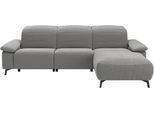 Ecksofa MUSTERRING "MR 370, intelligenter Komfort im modernen Design", grau, B:280cm H:83cm T:180cm, 95% Polyester, 5% Nylon, Sofas, Ecksofa, Optionale Relaxfunktion, flexible Kopfteile & klappbare Armlehnen