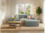 Ecksofa TRENDMANUFAKTUR "Wien, wahlweise mit Sitzvorschub und Bettkasten, Breite 246 cm", grau, B:246cm H:73cm T:162cm, 95%Polyester, 5%Polyamide, Sofas, Ecksofa, L-Form, in trendigem Cordstoff