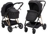 Kombi-Kinderwagen FILLIKID "Fill Elix", Baby, schwarz, Stahl, Kinderwagen Kombi-Kinderwagen, Babywanne einfach zum Sportsitz umbaubar