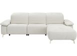 Ecksofa MUSTERRING "MR 370, intelligenter Komfort im modernen Design", snow, B:280cm H:83cm T:180cm, 8% Baumwolle, 92% Polyester, Sofas, Ecksofa, Optionale Relaxfunktion, flexible Kopfteile & klappbare Armlehnen