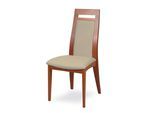 Esszimmerstuhl HOME AFFAIRE "CLIO", beige (kirsch, beige, kirschbaum, beige), B:48cm H:101cm T:58cm, Massivholz, Stühle, Esszimmerstuhl, Stuhl mit wasserabweisender Stoff