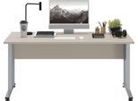 Schreibtisch FMD "Calvi", beige (cashmere), B:160cm H:75cm T:80cm, Tische, Schreibtisch