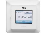 AEG HAUSTECHNIK Raumthermostat "»FRTD 903 TC« Fußbodentemperaturregler und Raumtemperaturregler", weiß, B:84cm H:84cm, Raumthermostate, Touchscreen mit Farbdisplay, Komfort-Eco-Modus, Wochenprogramme, Raumthermostat