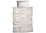 Bettwäsche CASATEX "Yasin", beige, B/L: 135cm x 200cm, 1 Stk., 1 Stk., Interlock-Jersey, B/L: 80cm x 80cm, 2 Stk., Interlock-Jersey, Obermaterial: 100% Baumwolle, Bettwäsche, Bettwäsche, grafisch, modern und elegant, Topseller