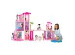 Puppenhaus BARBIE "Barbie Traumvilla (2026)", rosa, Puppenhäuser, KinderB:182cm H:110cm T:58cm, Kunststoff, Puppenhaus, mit Licht, Sound, 2 Pools, 2 Rutschen, 2 Häuser, Aufzug, 3 Etagen, B:182cm H:110cm T:58cm