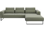 Ecksofa MUSTERRING "JUSTB PM100, stilvoller Lounge-Komfort von Musterring", grün, B:292cm H:88cm T:185cm, 85% Polyester, 15% Viskose, Sofas, Ecksofa, Kollektion Bettina Zimmermann, optionaler Sitzvorzug & Fuß-Auswahl