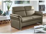 2-Sitzer DIE PLANBAR "PN-EM16031, Breite 158 cm", beige (torro olive), B:158cm H:96cm T:92cm, Sofas, 2-Sitzer, Echtleder mit Federkernpolsterung, wahlweise mit Armteilverstellung