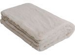 Tagesdecke KARE DESIGN "Wohndecke Mika, Kunstfelldecke, 150x200 cm", beige, B:150cm L:200cm, Polyester, Tagesdecken, flauschig und warm