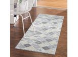 Teppich CARPET CITY "FLAIR179", grau, B:80cm H:11mm L:150cm, Obermaterial: 50% Polyester, 50% Polypropylen, Teppiche, Teppich, Kurzflor-Teppich, Skandi-Stil, Wohnzimmer