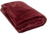 Tagesdecke KARE DESIGN "Wohndecke Mika, Kunstfelldecke, 150x200 cm", rot, B:150cm L:200cm, Polyester, Tagesdecken, flauschig und warm