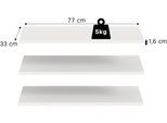 Einlegeboden HOME AFFAIRE "3er Set, Breite 77cm", weiß, B:77cm H:2cm T:33cm, Holzwerkstoff, Einlegeböden, Einlegeboden, in verschiedenen Farben erhältlich, Fachböden, Böden, E-Böden,Bodenset