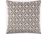 Kissenhülle Gr. 2, bunt (schoko, gemustert), B:50cm L:50cm, Kunstfaser, 60% Polyester, 40% Baumwolle, Kissenbezüge, Kissenhülle