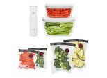 ZWILLING Fresh & Save Vakuum Starter Set, Glas / M/L, 7-tlg, Weiß