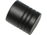 Gardinenstangen-Endstück GARDINIA "Memphis", schwarz, L:2,6cm, Gardinenstangenendstücke, Gardinenstangen-Endstück, Serie Einzelprogramm Memphis Ã˜ 16 mm