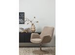 Drehsessel WOOOD "Marten mit Nova-Gewebtem Bezug höhenverstellbar B 79 x T 76 x H 91 cm", sand, B:79cm H:91cm T:76cm, Sessel, Drehsessel, Sehr hohe Verschleißfestigkeit, Tragkraft 120 kg, Armlehnen integriert