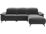 Ecksofa MUSTERRING "MR 370, intelligenter Komfort im modernen Design", grau (stone), B:280cm H:83cm T:180cm, 16% Baumwolle, 79% Polyester, 5% Polyacryl, Sofas, Ecksofa, Optionale Relaxfunktion, flexible Kopfteile & klappbare Armlehnen