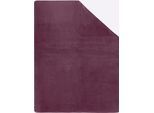 Wohndecke BIEDERLACK Gr. 1, malve, B:150cm L:200cm, 58% Baumwolle, 35% Polyacryl, 7% Polyester, Wohndecken, Wohndecke
