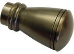 Gardinenstangen-Endstück GARDINIA "Siro", braun (bronzefarben), B:2cm, Gardinenstangenendstücke, Gardinenstangen-Endstück, Serie Einzelprogramm Chicago Ã˜ 20 mm
