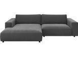 Ecksofa MUSTERRING "MR LUCIA, Charakterstarker Lounge-Komfort von Musterring", anthrazit, B:296cm H:81cm T:190cm, 94% Polyester, 6% Nylon, Sofas, Ecksofa, XXL-Longchair, erstklassige Kammerkissen & zeitloser Look
