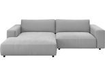 Ecksofa MUSTERRING "MR LUCIA, Charakterstarker Lounge-Komfort von Musterring", grau, B:296cm H:81cm T:190cm, 94% Polyester, 6% Nylon, Sofas, Ecksofa, XXL-Longchair, erstklassige Kammerkissen & zeitloser Look