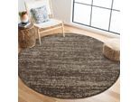 Muratap Relax oslo laagpolig effen vloerkleed rond modern tapijt bruin- 300 cm