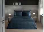 Bettwäsche HECKETT & LANE "Banda", blau (maritime blau), B/L: 155cm x 220cm, 1 Stk., 1 Stk., Mako-Satin, B/L: 80cm x 80cm, 2 Stk., Mako-Satin, Obermaterial: 100% Baumwolle, Bettwäsche, Bettwäsche, hochwertiges Mako-Satin, Streifen Satin, Bettwäsche ab 135x200 cm.