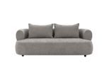 P & B , Grau , Textil , Füllung: Komfortschaum, Silikon , 200x76x96 cm , Made in EU, FSC 100% ,