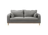 P & B , Grau , Textil , Buche , Füllung: Silikon, Schaumstoffflocken,Silikon, Schaumstoffflocken , 193x86x87 cm , Fsc, Made in EU , Armteil links, Armteil rechts , Wohnzimmer, Sofas & Couches, Sofas, 3er Sofas