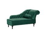 P & B , Grün , Textil , Buche , Füllung: Komfortschaum, Silikon , 185x93x75 cm , Made in EU, Made in Europe, FSC 100% , Wohnzimmer, Sofas & Couches, Relaxliegen & Récamièren, Récamièren & Ottomanen