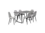 Möbelix , Grau, Schwarz , Metall, Textil, Holzwerkstoff , rechteckig , 160x75x90 cm , ISO 9001, Fsc, Bsci, Oeko-Tex® Standard 100 ,