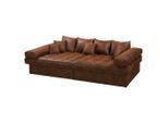 P & B , Braun , Textil , Füllung: Schaumstoffflocken,Schaumstoffflocken , 284x94x148 cm , Made in EU, FSC 100% , Armteil links, Armteil rechts ,