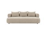 P & B , Beige , Textil , Füllung: Komfortschaum, Silikon , 240x76x122 cm , Made in EU, FSC 100% , Armteil links, Armteil rechts ,